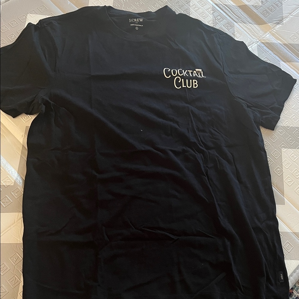 J. Crew Men's Black Cocktail Club Tee